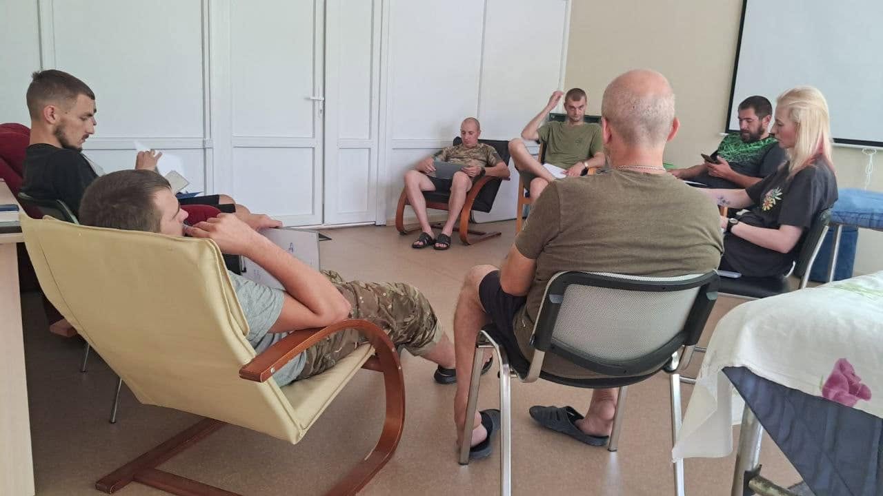 Під час сеансу реабілітації захисників .