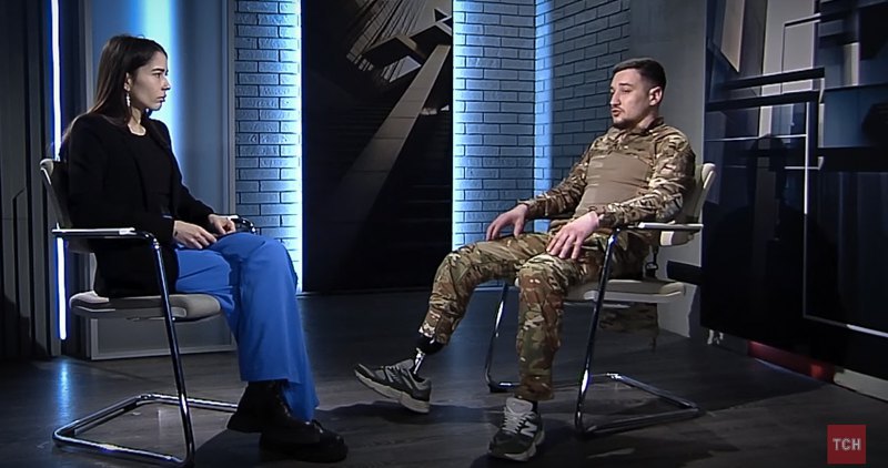 Боєць 12 бригади Нацгвардії «Азов» Ніко під час інтерв'ю для <i>TSN.UA</i>.