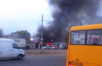 У Києві виникла пожежа в районі заводу "Електронмаш"