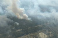 Площу лісової пожежі в Чорнобильській зоні вдалося зменшити до 6 гектарів (оновлено)