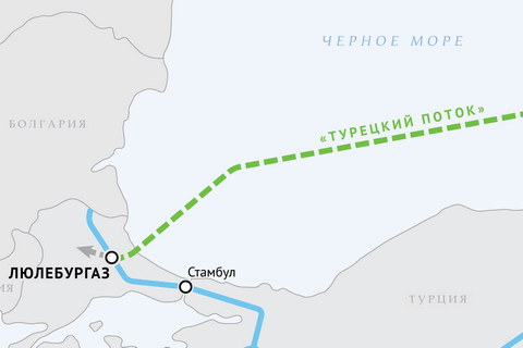 "Газпром" домовився з Туреччиною про продовження газопроводу "Турецький потік" до ЄС