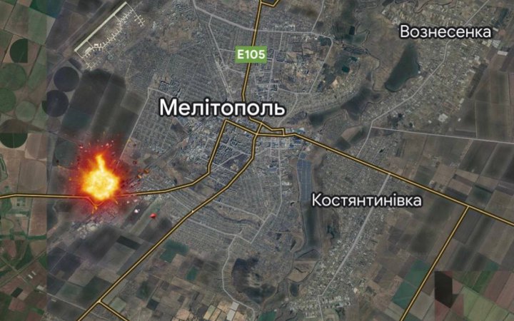ГУР: у Мелітополі внаслідок вибухів знищено близько 20 окупантів та їхню техніку