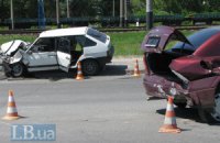 В Киеве в ДТП попала машина с грудным ребенком