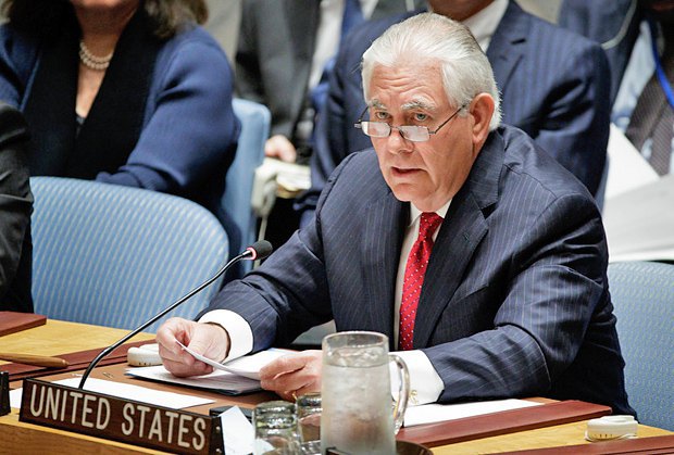 Рекс Тиллерсон на заседании Совета Безопасности ООН по вопросу распространения ядерного оружия в Северной Корее