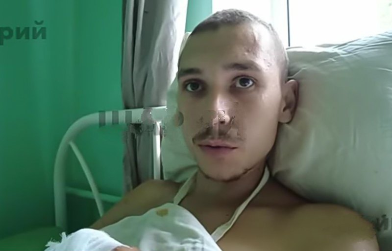 Олег після теракту в Оленівці