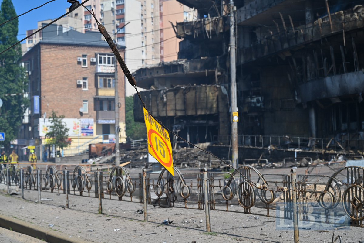 Наслідки удару по Києву у Шевченківському районі, 24 квітня