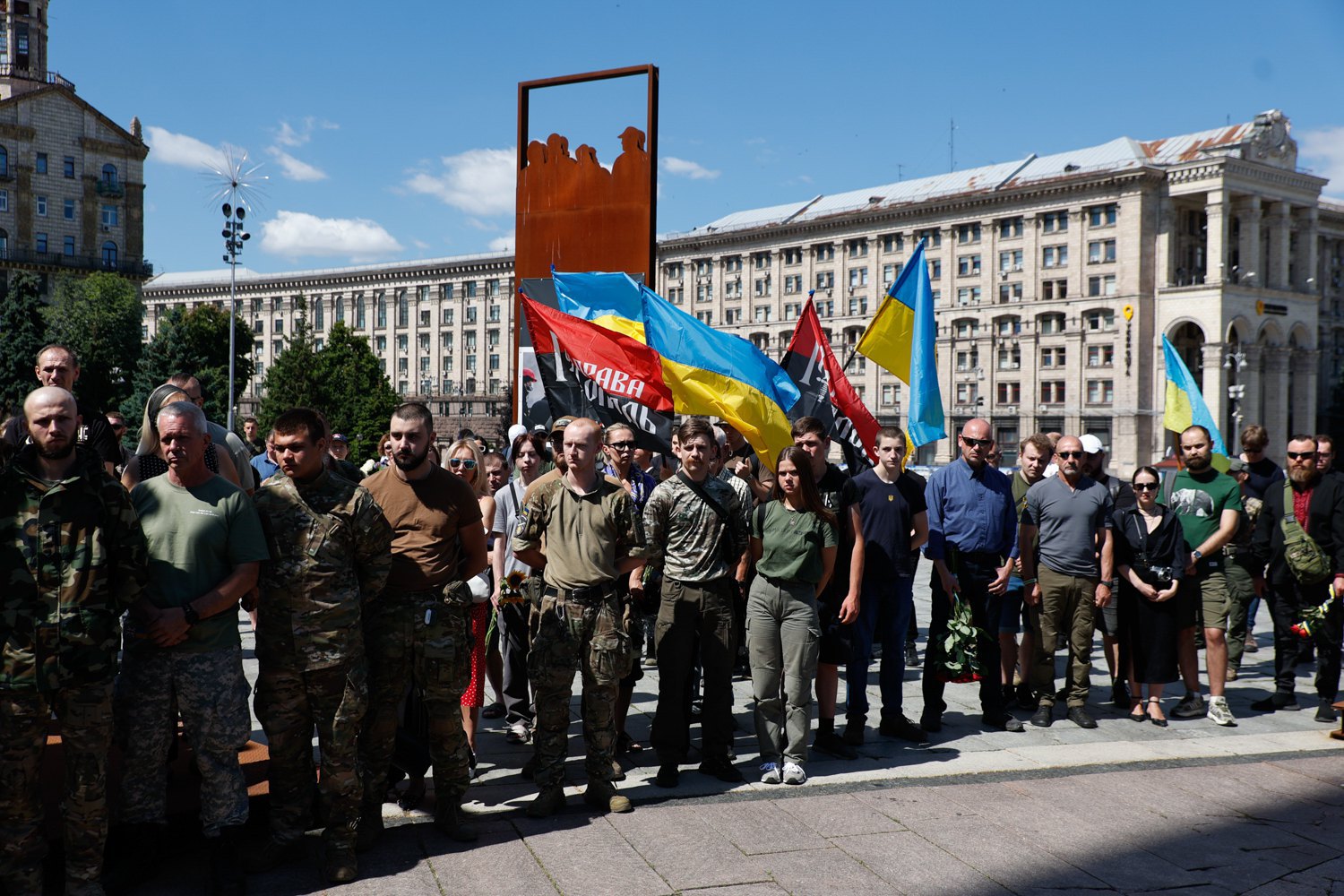 Прощання із бойовим медиком із Великобританії Пітером Фуше у Києві, 6 липня 2024 року