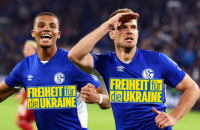 BILD сховає рекламу "Газпрому" на формі футбольного клубу "Шальке" написом "Свободу Україні"
