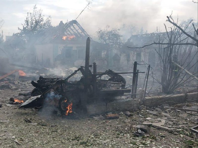Наслідки обстрілу Донеччини
