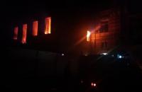 В Киеве горел отселенный дом на улице Франко
