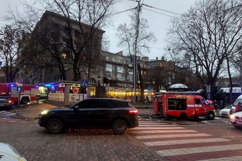 В центре Киева горел ресторан "Ватра"