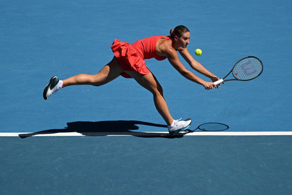 Марта Костюк під час виступу на US Open