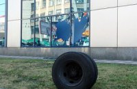 В Киеве у маршрутки на ходу слетело колесо