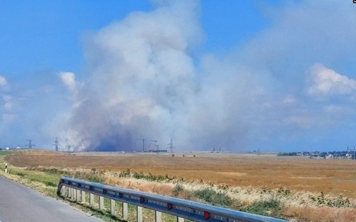 На мисі Чауда в окупованому Криму збільшилася площа пожежі
