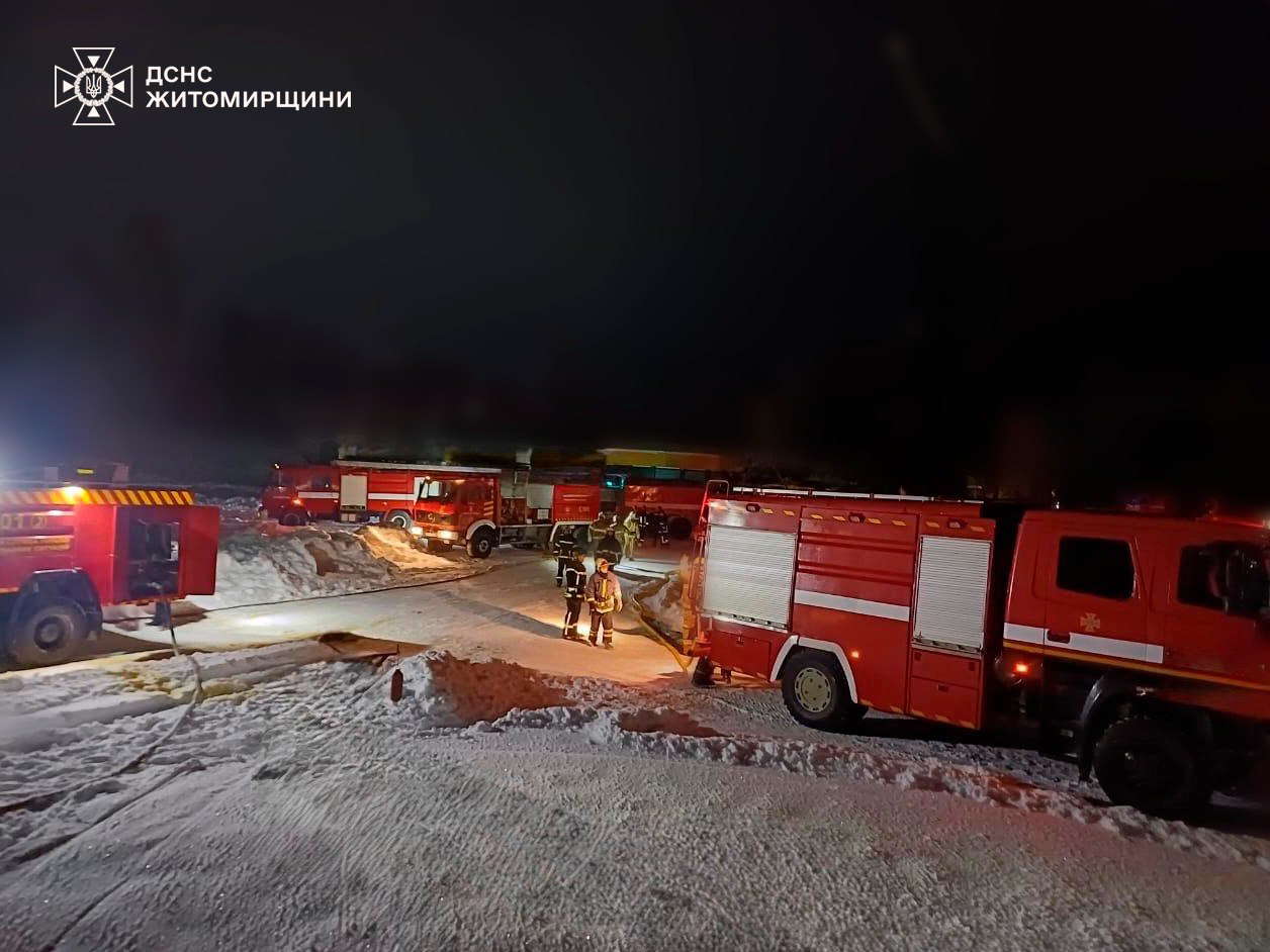 Рятувальники на місці атаки на Житомирщині