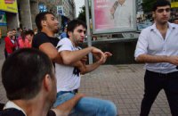 В центре Киева участник ДТП напал на журналиста