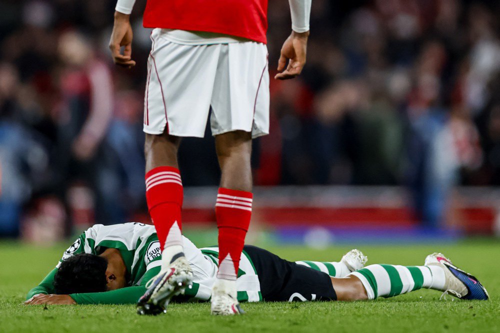 Футболіст «Спортінга» реагує на поразку