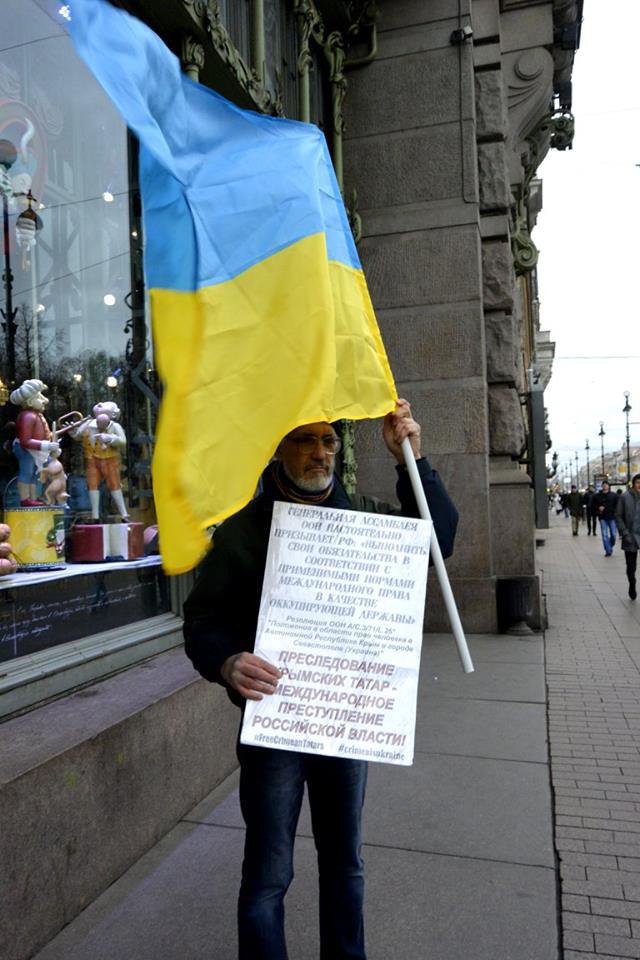 одиночные протесты в Санкт-Петербурге