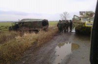 У Луганській області підірвався військовий "КрАЗ", троє поранених