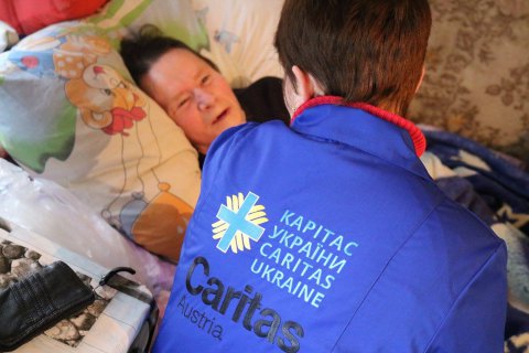 Каритас Украины обеспечил помощь одиноким старикам и паллиативным больным в буферной зоне