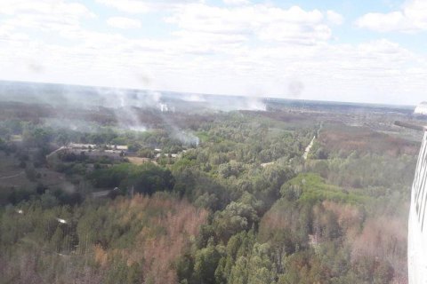 Пожар в Чернобыле локализовали на площади 1,5 га