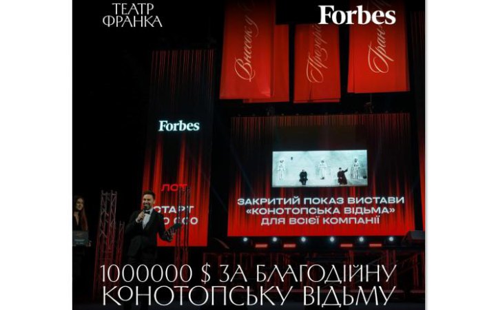 Два благодійні покази вистави “Конотопська відьма” продали за 1 млн доларів