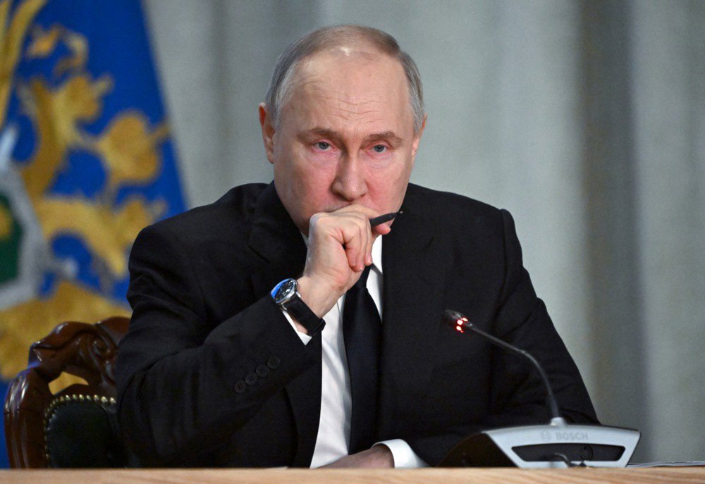 Путін під час засідання колегії Генпрокуратури, 26 березня 2024 р.