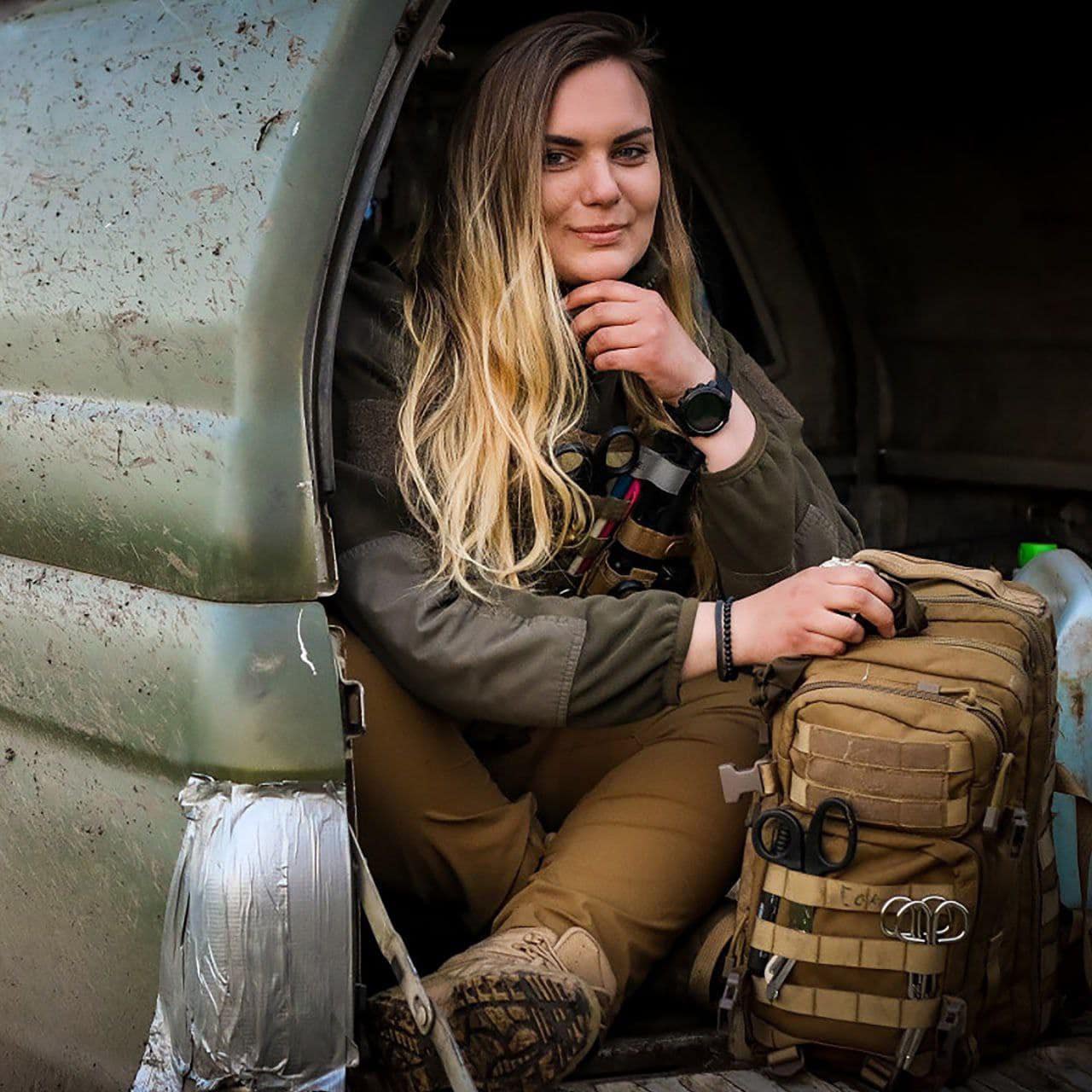 Ірина Цибух на фронті.