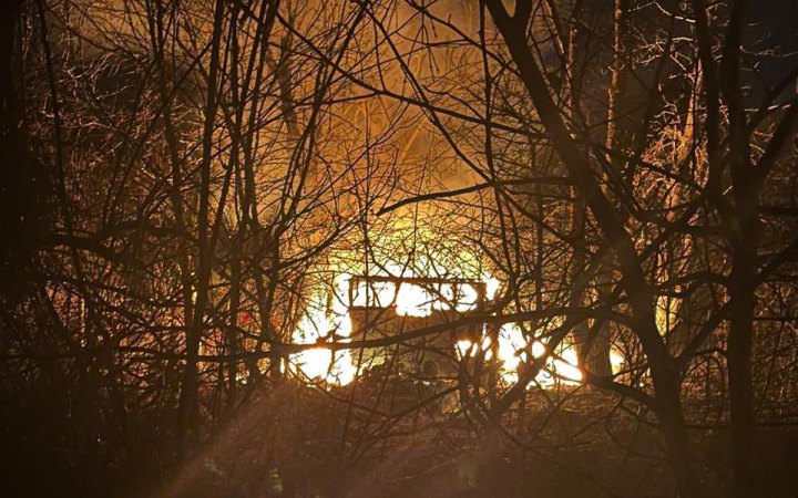 На Полтавщині уламки збитого ворожого дрона впали на дачний кооператив