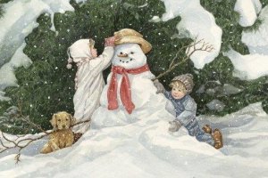 В Черкассах провели конкурс снеговиков