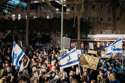 В Израиле около 20 тыс. человек вышли на "Марш позора" против коррупции