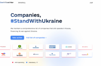 Сайт українських студентів Стенфордського та Масачусетського університетів відстежує компанії, які підтримують економіку Росії