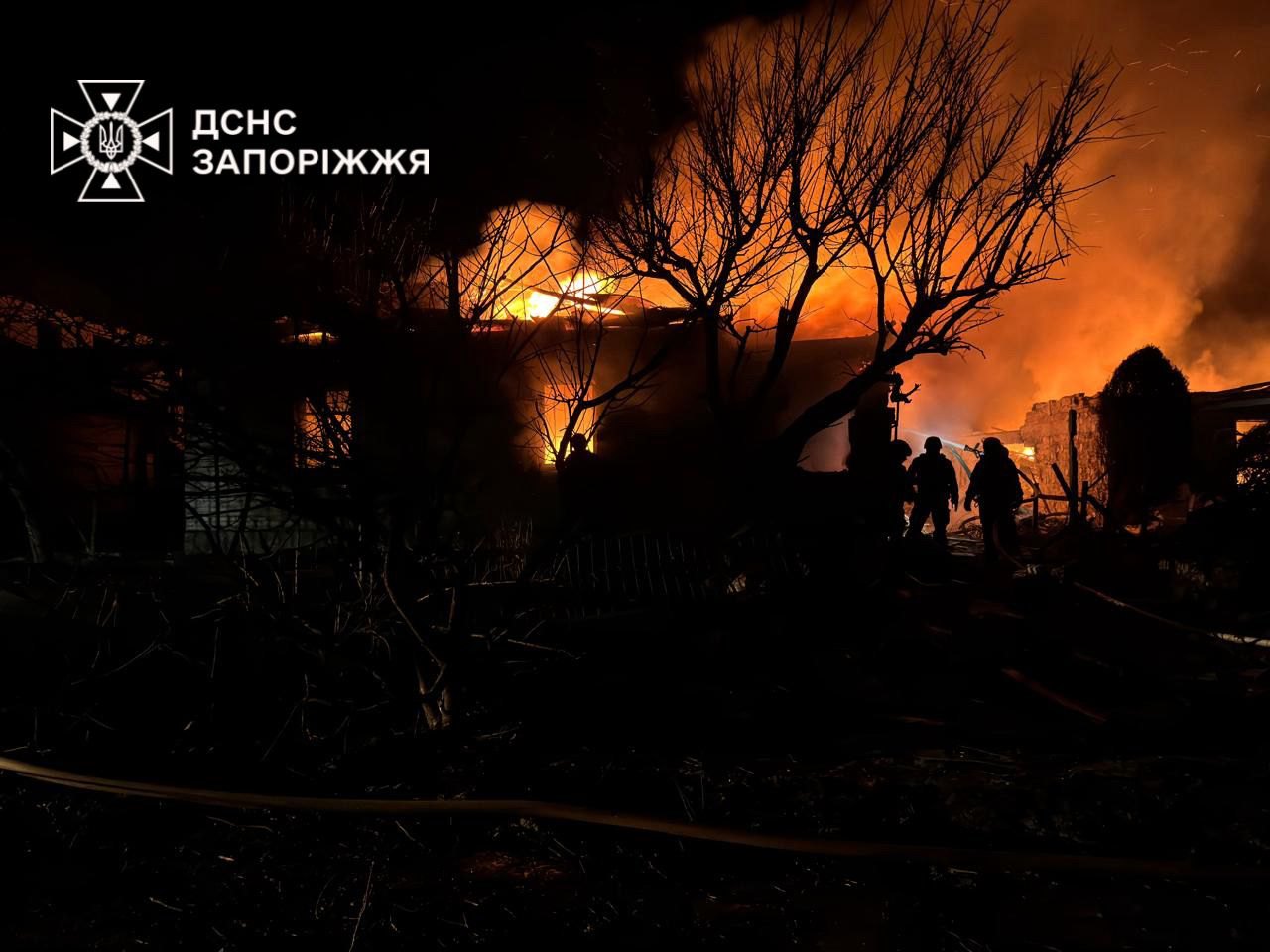 Наслідки російської атаки у Запоріжжі