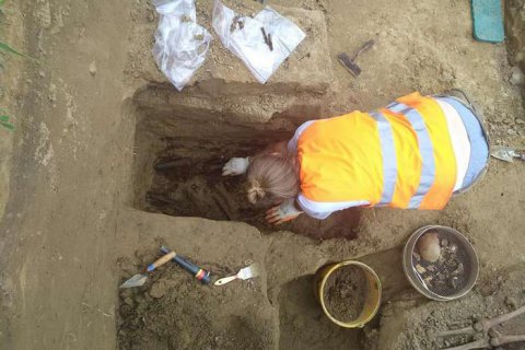 Раскопки на месте памятника воинам УПА в Грушовичах завершились
