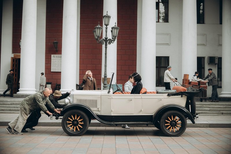Зйомки фільму «Довженко»