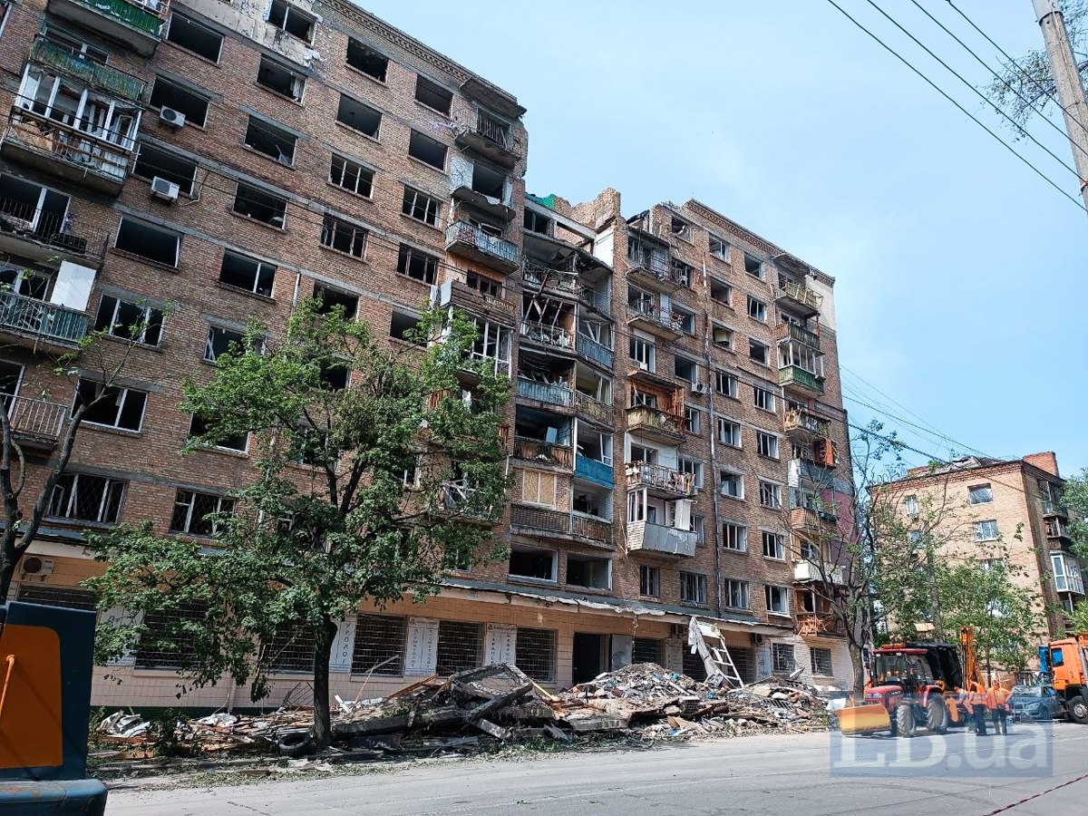 Будинок, який постраждав від атаки
