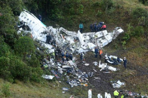 Причиною катастрофи літака з футболістами з Бразилії названо людський фактор