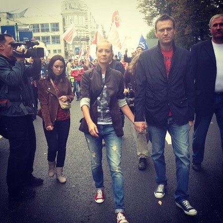 Алексей Навальный с женой