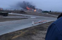 У Ростовській області РФ снаряд влучив у військовий аеродром, сталася пожежа 