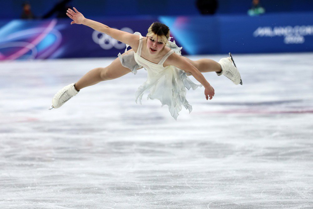 Аліса Лю виступає на Олімпійських іграх-2026