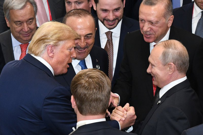 Трамп і Путін під час саміту G20 в Японії, червень 2019 року