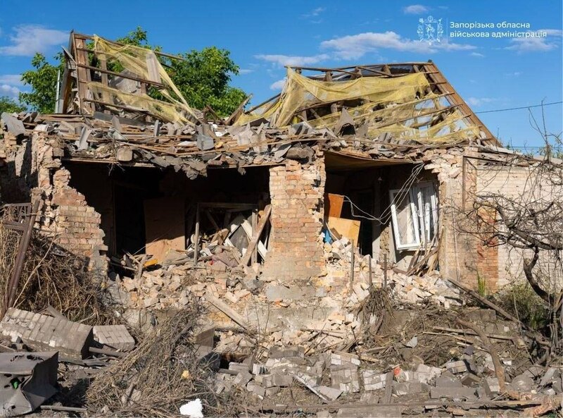 Наслідки обстрілів Запорізької області