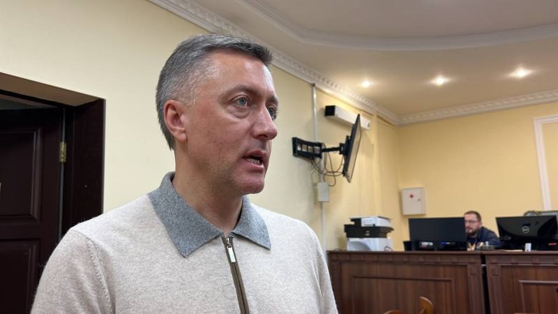 Нардеп Сергій Лабазюк під час судового засідання у Вищому антикорупційному суді. 28 листопада 2023 року. 