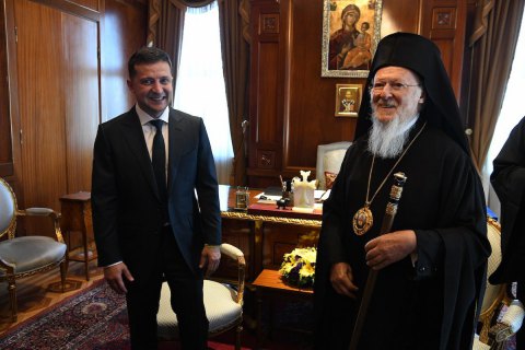 Зеленский поздравил патриарха Варфоломея с юбилеем и заявил о готовности укреплять отношения