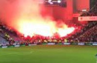 Огненным шоу ультрас "Легии" едва не сожгли стадион "Рейнджерс" в матче Лиги Европы