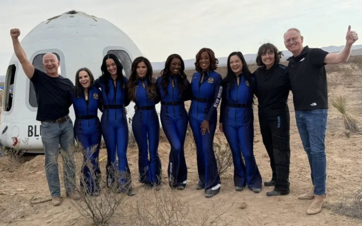 Blue Origin здійснила перший повністю жіночий політ космічних туристів