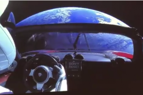 Tesla Roadster Маска официально внесен в список объектов Солнечной Системы NASA 
