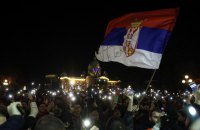 У Белграді тисячі людей вимагали скасування результатів парламентських і місцевих виборів