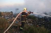 На несанкционированной свалке в Николаевской области произошел пожар