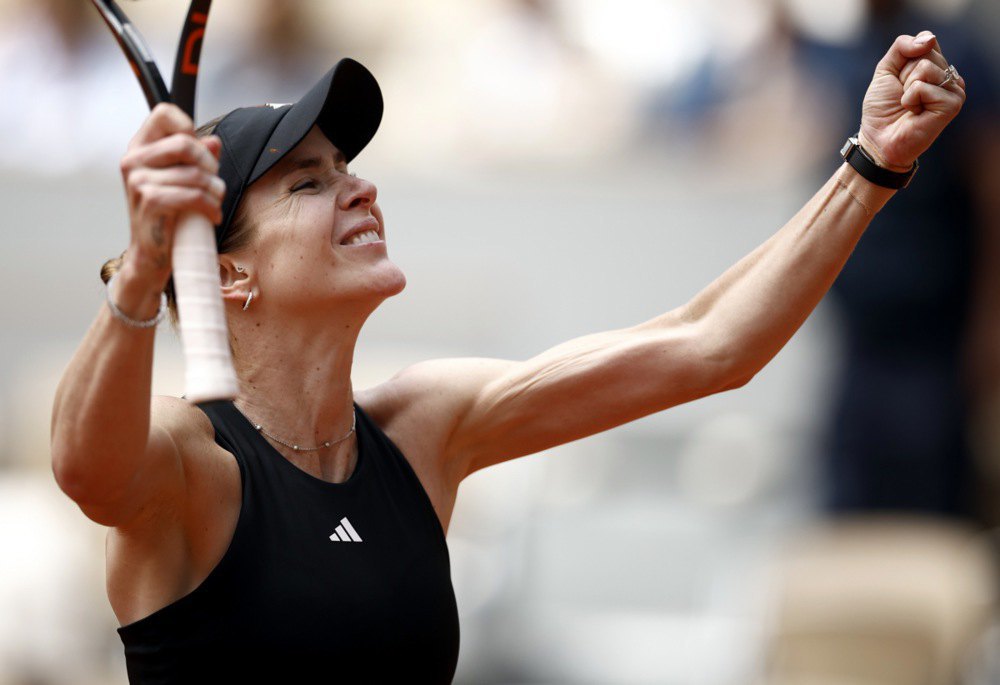 Українська тенісистка Еліна Світоліна після гри